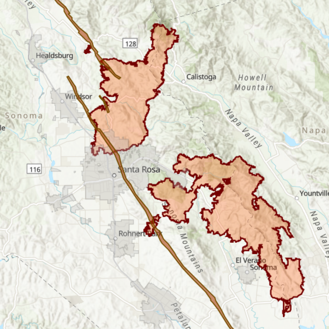 2017 Sonoma County Geologic Hazard Zone - Fire Perimeter Activity Map