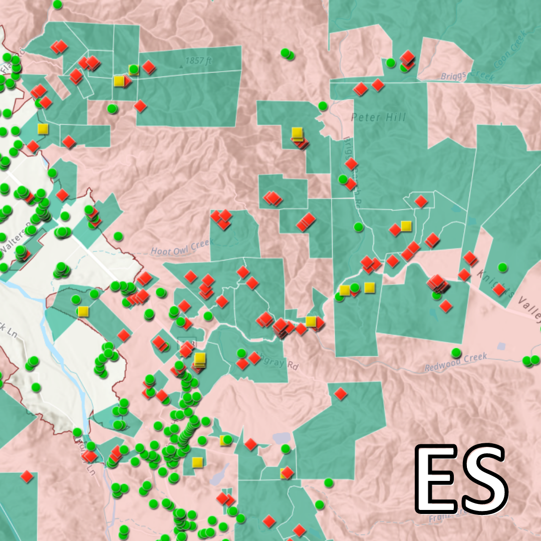 Kincade Fire Rapid Evaluation Safety Assessment (RESA) y Estatus de Limpieza de Propiedades