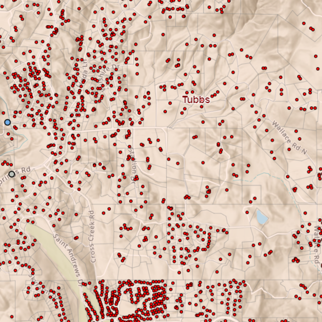 2017 Sonoma County Post-Fire Hazard Assessment Activity Map