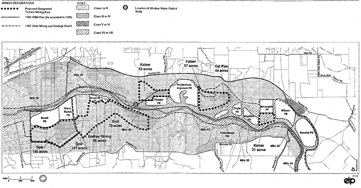 Middle Reach Terrance Mining Areas
