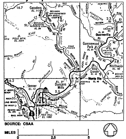 Austin Creek Vicinity Map