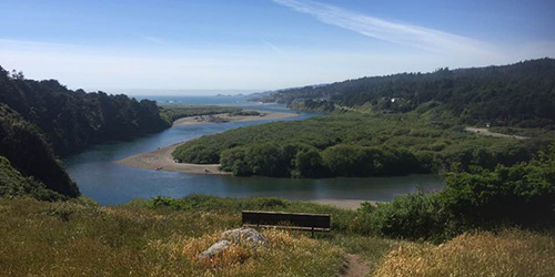 Russian River flowing out to the Sea