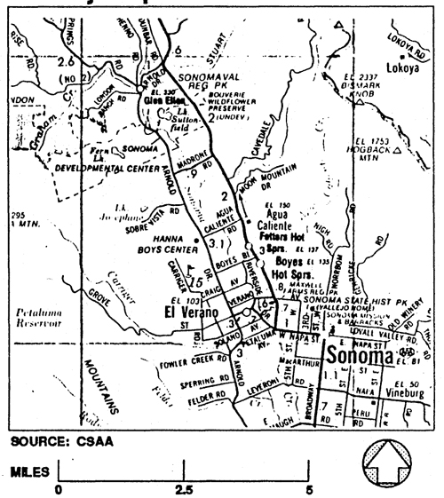Sonoma Creek vicinity