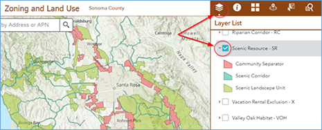 ActiveMap Scenic Resources map example