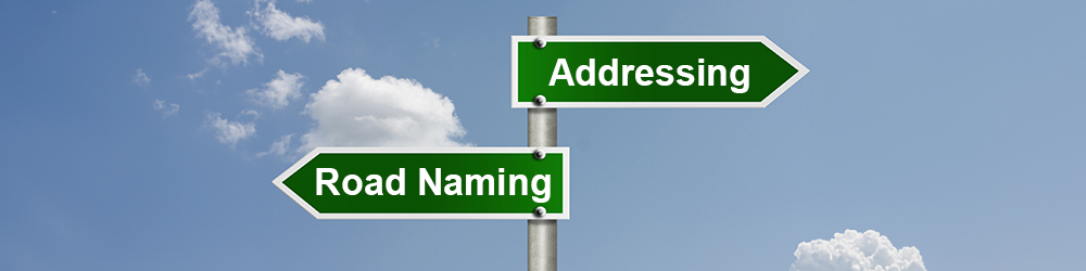 Addressing and Road Naming road sign