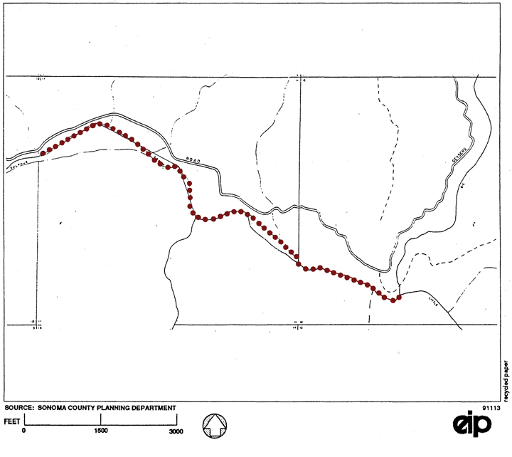 Big Sulphur Creek instream locations