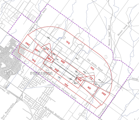 Petaluma Airport Safety Zones