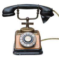 antique telephone