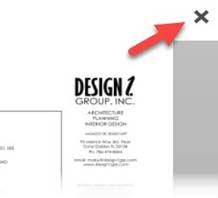 Plans page zoomed in with arrow pointing at the X that closes the window